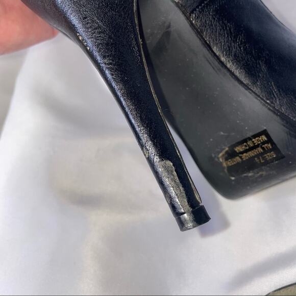 Qupid open toe tall high heels with a flower toe detailing SZ 7.5 - Picture 11 of 13